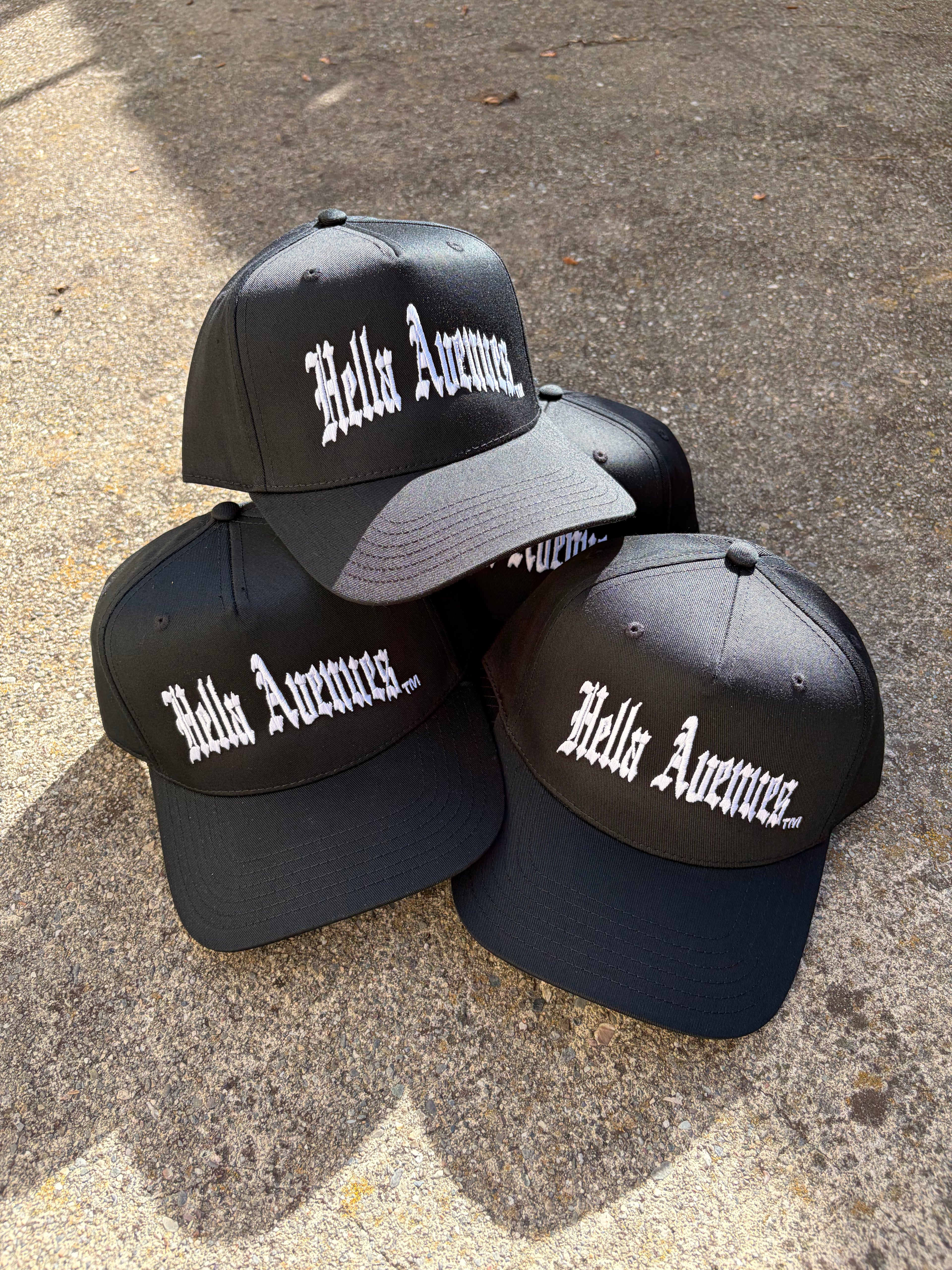 Hella Avenues snapback logo hat